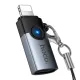 Перехідник HOCO UA46A Victory iP male to Type-C female adapter gray mag-6942007675635153862