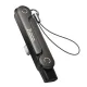 Перехідник HOCO UA47A Type-C male to Type-C female holder-adapter black mag-6942007681162154078