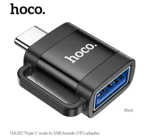 Перехідник HOCO UA31C Type-C male to USB female OTG adapter Black mag-6942007628129146729
