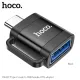 Перехідник HOCO UA31C Type-C male to USB female OTG adapter Black mag-6942007628129146729