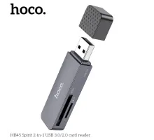 Картрідер HOCO HB45 Spirit 2-in-1 USB 2.0 card reader gray mag-6942007620499144015
