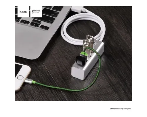 USB HUB HOCO HB1 4USB Line Machine 0,8m Silver mag-6957531038146144443