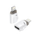 OTG-адаптер XO NB256E Type-c female to apple male adapter (with lanyard) Білий mag-6920680851898140375