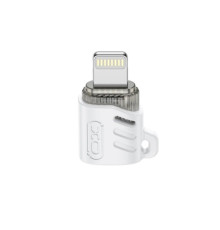 OTG-адаптер XO NB256E Type-c female to apple male adapter (with lanyard) Білий mag-6920680851898140375