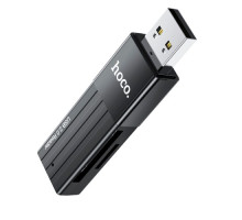 Картрідер HOCO HB20 Mindful 2-в-1 USB2.0 Black mag-6931474735201138630