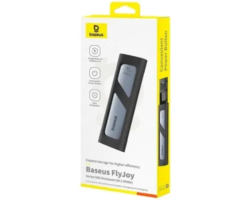 Корпус Baseus для SSD FlyJoy Series SSD Enclosure (M.2 NVMe) Grey B00760600811-01 mag-6932172658335152081