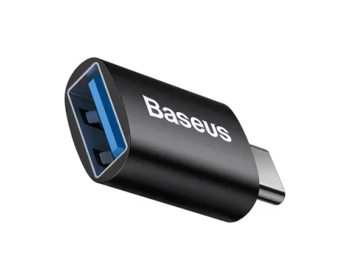 Перехідник Baseus Ingenuity Series Mini OTG Adaptor Type-C to USB-A 3.1 Black ZJJQ000001 mag-6932172605643147461