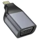 Перехідник HOCO UA34 Type-C to VGA adapter metal grey mag-6942007645591145093