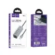 USB HUB HOCO HB1A 4-in-1 converter(USB to USB2.0*4) Metal Grey mag-6942007667302153038