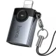Перехідник HOCO UA46 Victory iP male to USB female adapter metal gray mag-6942007675628154070