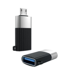 Конектор XO NB149-G USB2.0 to Micro Чорний mag-6920680869275139043