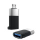 Конектор XO NB149-G USB2.0 to Micro Чорний mag-6920680869275139043