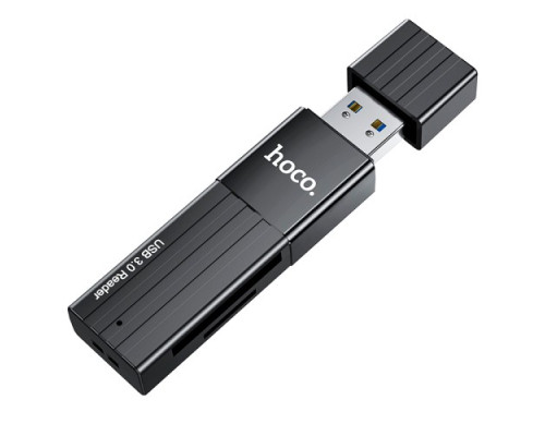Картрідер HOCO HB20 Mindful 2-в-1 USB3.0 Black mag-6931474735218138631