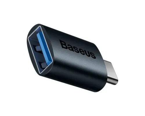Перехідник Baseus Ingenuity Series Mini OTG Adaptor Type-C to USB-A 3.1 Blue ZJJQ000003 mag-6932172605650147462