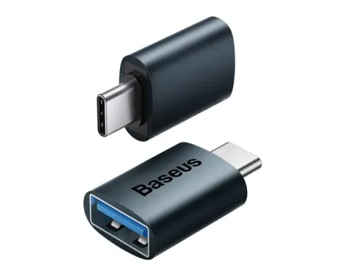 Перехідник Baseus Ingenuity Series Mini OTG Adaptor Type-C to USB-A 3.1 Blue ZJJQ000003 mag-6932172605650147462
