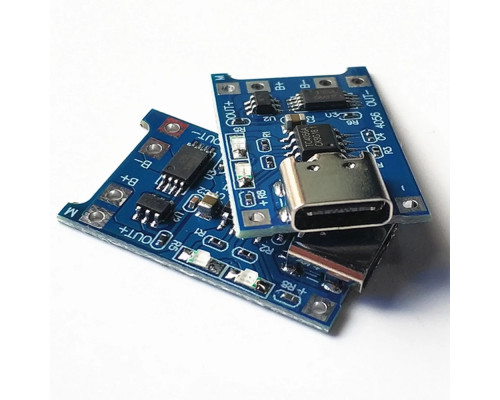 Type-c USB 5V 1A TP4056 Lithium Battery Charger Module Charging Board With Protection Dual Functions Модуль зарядки з Li-ion з захистом