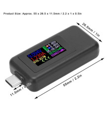 DC Type-C USB Tester KEWEISI KWS-1902C Мультитестер USB 10 в 1 / 4 - 30V / 5A 