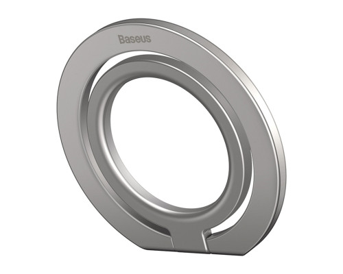 Підставка для мобільного Baseus Halo Series Foldable Metal Ring Stand（Single-ring）Silver (SUCH000012)