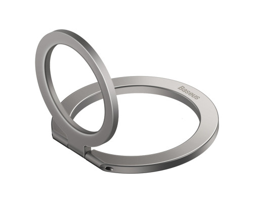 Підставка для мобільного Baseus Halo Series Foldable Metal Ring Stand（Single-ring）Silver (SUCH000012)