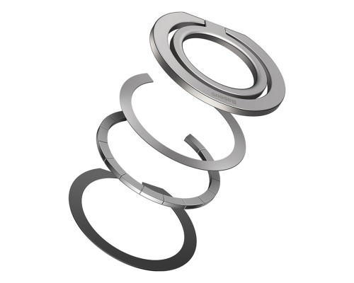 Підставка для мобільного Baseus Halo Series Foldable Metal Ring Stand（Single-ring）Silver (SUCH000012)