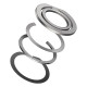 Підставка для мобільного Baseus Halo Series Foldable Metal Ring Stand（Single-ring）Silver (SUCH000012)