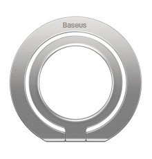 Підставка для мобільного Baseus Halo Series Foldable Metal Ring Stand（Single-ring）Silver (SUCH000012)