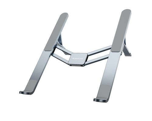 Підставка для ноутбука BOROFONE BH117 Graceful metal folding notebook stand Metal Gray (6941991114434)