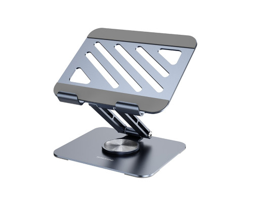 Підставка для ноутбука BOROFONE BH115 Vito metal rotating tablet holder Metal Gray (6941991112447)