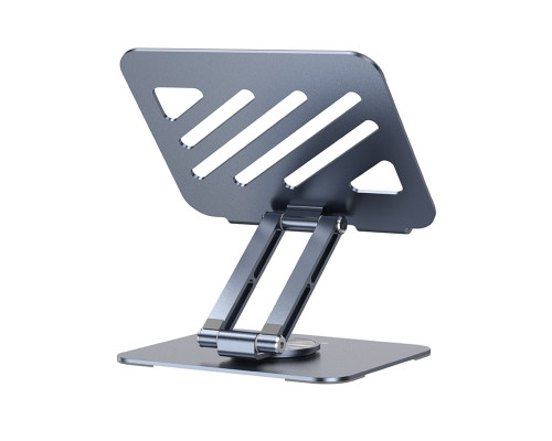 Підставка для ноутбука BOROFONE BH115 Vito metal rotating tablet holder Metal Gray (6941991112447)