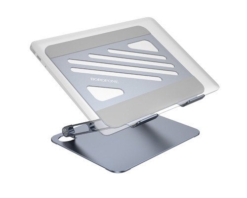 Підставка для ноутбука BOROFONE BH115 Plus Vito metal notebook stand Metal Gray (6941991112454)