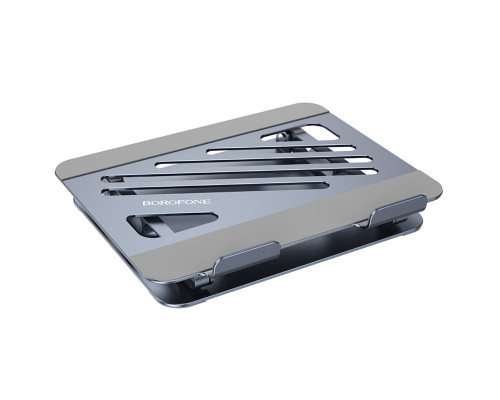 Підставка для ноутбука BOROFONE BH115 Plus Vito metal notebook stand Metal Gray (6941991112454)