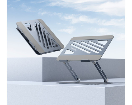 Підставка для ноутбука BOROFONE BH115 Plus Vito metal notebook stand Metal Gray (6941991112454)