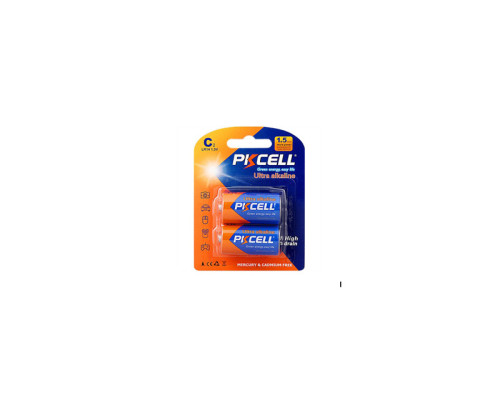 Батарейка PKCELL C LR14 лужна 1.5V , 990 хв, (блістер 2шт) NBB-89542