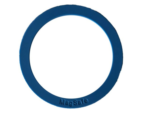 Пластина-кільце для MagSafe тримачів металева (+скотч) SILICONE Blue mag-200000145500532825