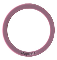 Пластина-кільце для MagSafe тримачів металева (+скотч) SILICONE Pink mag-200000145504332829