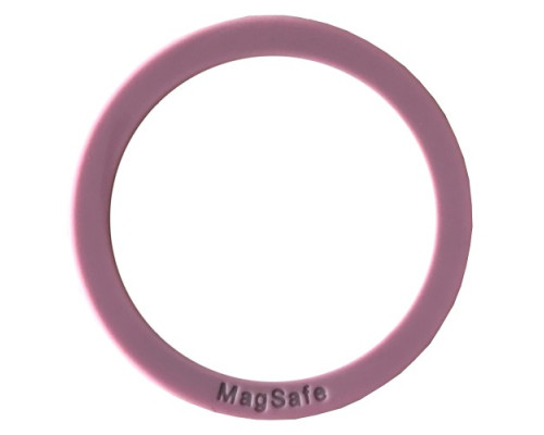 Пластина-кільце для MagSafe тримачів металева (+скотч) SILICONE Pink mag-200000145504332829