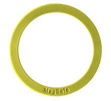 Пластина-кільце для MagSafe тримачів металева (+скотч) SILICONE Yellow mag-200000145505032830