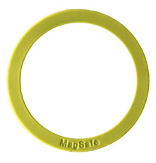 Пластина-кільце для MagSafe тримачів металева (+скотч) SILICONE Yellow mag-200000145505032830