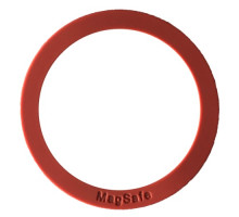 Пластина-кільце для MagSafe тримачів металева (+скотч) SILICONE Orange mag-200000145506732831