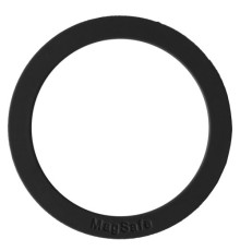 Пластина-кільце для MagSafe тримачів металева (+скотч) SILICONE Black mag-200000145493032818