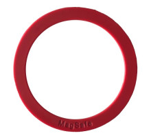 Пластина-кільце для MagSafe тримачів металева (+скотч) SILICONE Red mag-200000145507432832