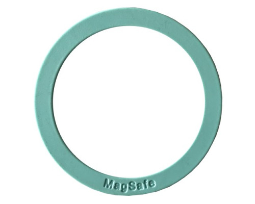 Пластина-кільце для MagSafe тримачів металева (+скотч) SILICONE Light blue mag-200000145496132821