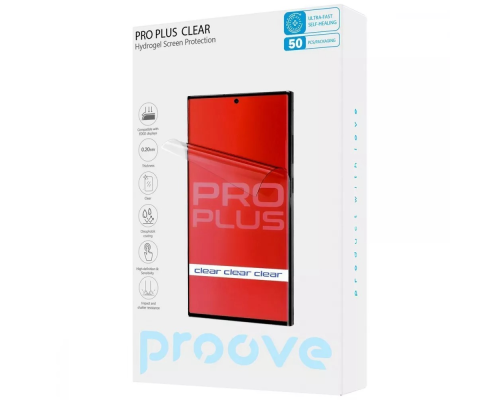 Плівка Proove гідрогелева PRO PLUS Edge Display clear glossy PLS-00-00137653