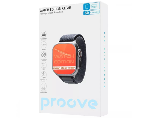 Плівка Proove гідрогелева для смарт-годинника WATCH EDITION clear glossy PLS-00-00138898