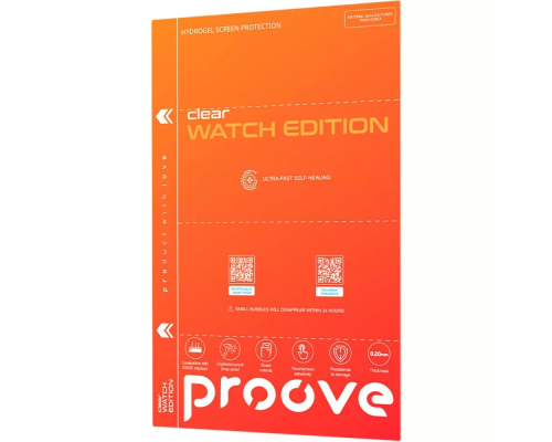 Плівка Proove гідрогелева для смарт-годинника WATCH EDITION clear glossy PLS-00-00138898