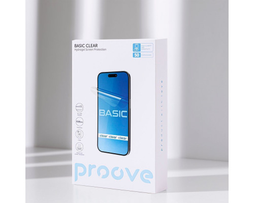 Захисна гідрогелева плівка Proove Hydrogel Screen Protection BASIC Clear