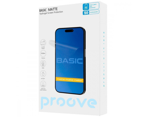 Захисна гідрогелева плівка Proove Hydrogel Screen Protection BASIC Matte