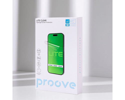 Захисна гідрогелева плівка Proove Hydrogel Screen Protection LITE Clear