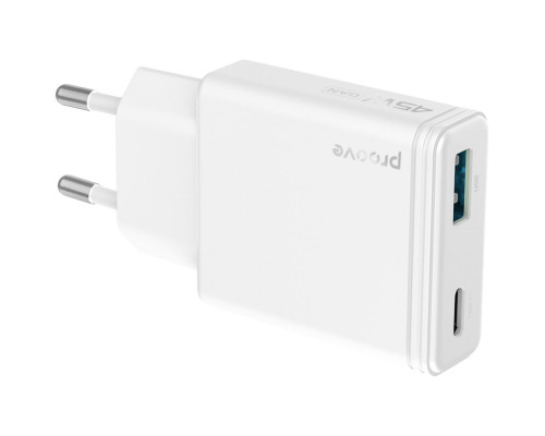 МЗП Proove Slender 45W (Type-C + USB) black 2003000310238 6901116372651