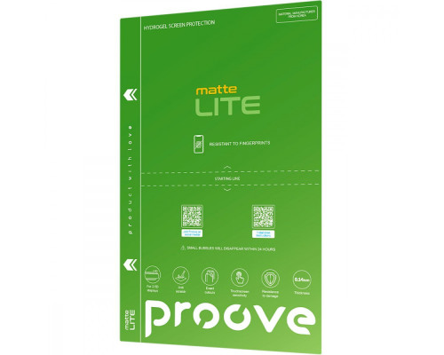 Захисна гідрогелева плівка Proove Hydrogel Screen Protection LITE Matte